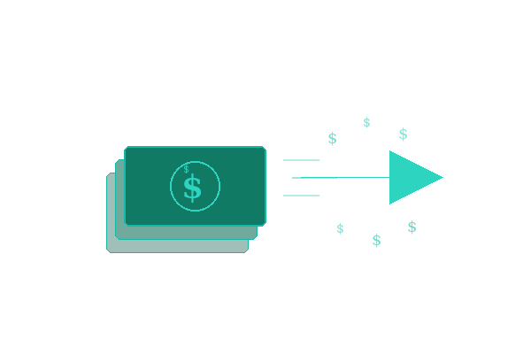Financing illustration showing payment flow